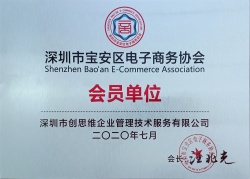 “電子商務協(xié)會會員單位”榮譽證書