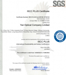 祝賀深圳鑫山姆光學有限公司2023年快速通過SGS-ISCC-PIUS認證